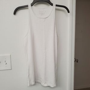 White Racerback Tank